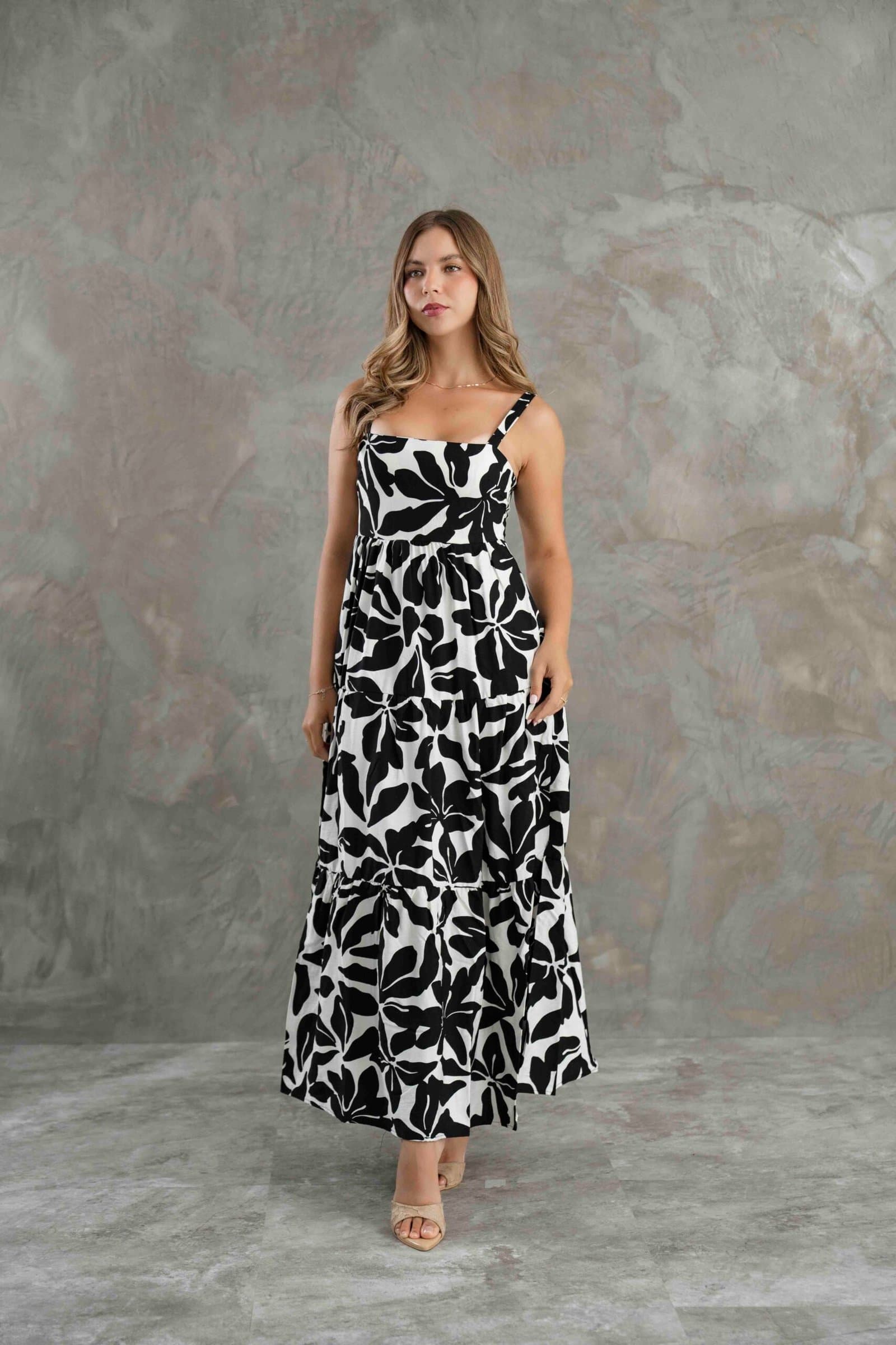 VESTIDO LARGO FLORES