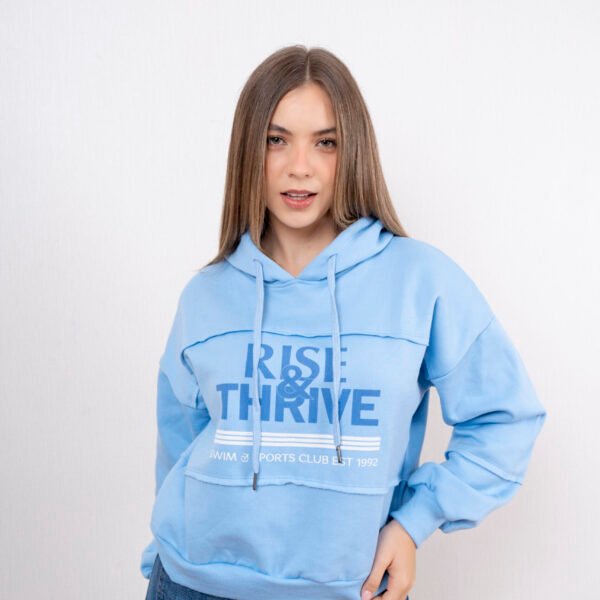Polera Celeste Rustica