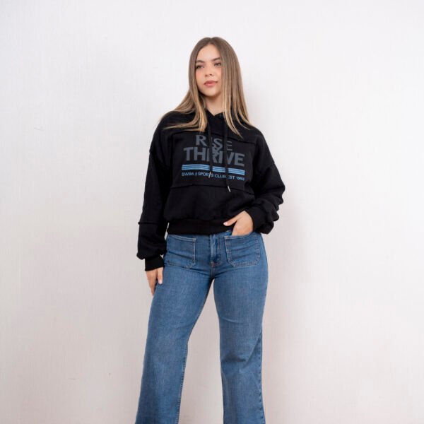 Polera Negro Rustica